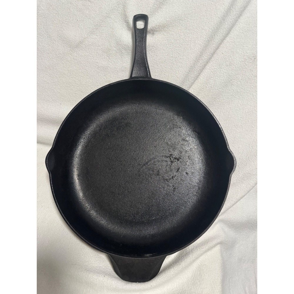 Calphalon Cast Iron Skillet 10 Inch Pre-Seasoned Frying Pan with Helper Handle